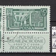 Polen 1962 Polnische Westgebiete (II) Paar MiNr. 1301 - 1302 + Zierfeld Vollstempel