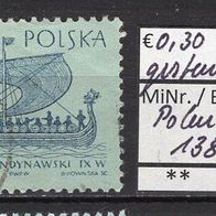 Polen 1963 Segelschiffe (I) MiNr. 1387 gestempelt