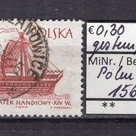 Polen 1965 Segelschiffe (III) MiNr. 1568 gestempelt