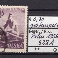 Polen 1955 2. Internationale Jugend-Sportfestspiele MiNr. 938 A gestempelt