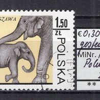 Polen 1978 50 Jahre Warschauer Zoo: Tiere mit ihren Jungen MiNr. 2586 gestempelt