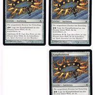 3x "Kampfhalsband", Common aus "Fünfte Morgenröte", Erhaltung siehe Text