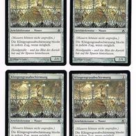 4x "Klingengrasabschirmung", Common aus "Fünfte Morgenröte", Erhaltung siehe Text