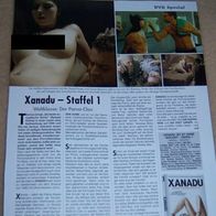 Xanadu TV Show Cast German Clippings Full Page topless nude french Bericht