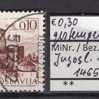 Jugoslawien 1972 Freimarke: Sehenswürdigkeiten MiNr. 1465 I A x gestempelt