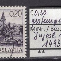 Jugoslawien 1972 Freimarke: Sehenswürdigkeiten MiNr. 1493 I A x gestempelt