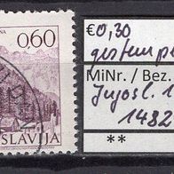 Jugoslawien 1972 Freimarke: Sehenswürdigkeiten MiNr. 1482 I A x gestempelt