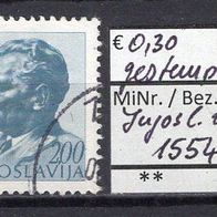 Jugoslawien 1974 Freimarken. Präsident Tito MiNr. 1554 gestempelt