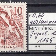 Jugoslawien 1966 Freimarken: Technik und Architektur MiNr. 1165 gestempelt