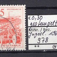 Jugoslawien 1961 Freimarken: Technik und Architektur MiNr. 978 gestempelt