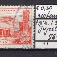 Jugoslawien 1958 Freimarken: Technik und Architektur MiNr. 864 gestempelt