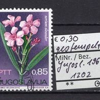 Jugoslawien 1967 Jugoslawische Flora (VII) MiNr. 1202 gestempelt