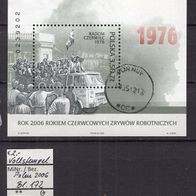 Polen 2006 Blockausgabe: 30. Jahrestag des Arbeiteraufstandes von Radom Block 172 Vol