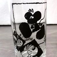 Glas Trinkglas Diddl schwarz *