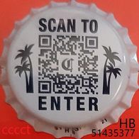 Scan to Enter Corona Bier Brauerei Kronkorken Belgien 2025 Korken neu und unbenutzt