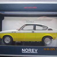 Opel Kadett C GTE Coupe gelb / weiß 1:18 Norev