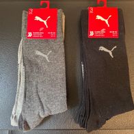 PUMA 122021274 - 6 Paar Classic Sock / Socken Gr. 39-42 - black + grey NEU & OVP !