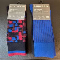 Schiesser "Long Life cool" - 4 Paar Socken Gr. 39-42 - NEU & OVP !