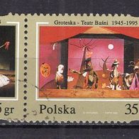 Polen 1995 50 Jahre Märchentheater "Groteska" ZD MiNr. 3537 - 3538 gestempelt