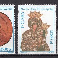 Polen 1993 Marienheiligtümer (I) MiNr. 3465 - 3466 postfrisch
