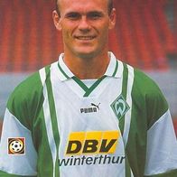 AK Bernd Hobsch SV Werder Bremen 96-97 Großkugel Schkeuditz Stade Rennes rennais