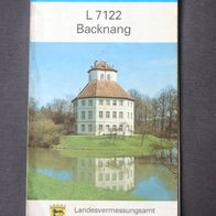 Topo. Karte 1:50000 L 7122 Backnang - Ausgabe mit Wander- u. Radwanderwegen