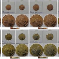 2004, Russia, set from 1 eurocent to 2 euros, set 8 pcs coins (mintage: 7000 Sets)