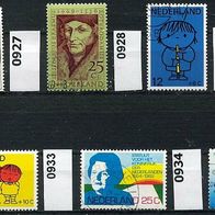 Niederlande Mi. Nr. 926 + 927 + 928 + 929 + 931 + 933 + 934 o <