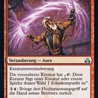 4x "Hochspannungsgriff" Uncommon aus "Der Gildenbund", Erhaltung siehe Text