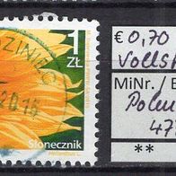 Polen 2015 Freimarke: Blumen und Früchte MiNr. 4775 Vollstempel Rudziniec
