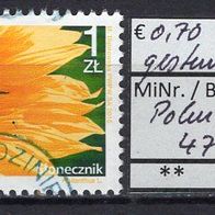 Polen 2015 Freimarke: Blumen und Früchte MiNr. 4775 gestempelt -2