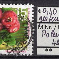 Polen 2016 Freimarke: Blumen und Früchte MiNr. 4871 gestempelt