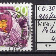 Polen 2016 Freimarke: Blumen und Früchte MiNr. 4847 Vollstempel