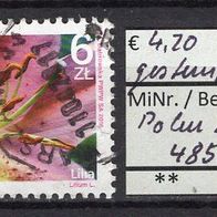 Polen 2016 Freimarke: Blumen und Früchte MiNr. 4853 gestempelt -2