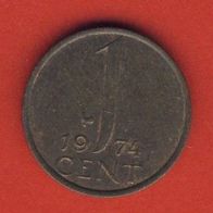 Niederlande 1 Cent 1974