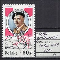 Polen 1989 Einsätze polnischer Truppen in 2. Weltkrieg (I) MiNr. 3203 gestempelt