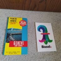 Stadtkarte Genf und Basel