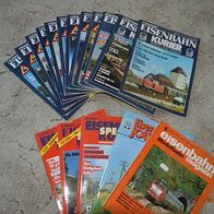 17 x Eisenbahnkurier von 1990 - Das Magazin für Eisenbahn- und Modellbahnfreunde