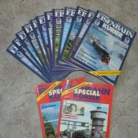 14 x Eisenbahnkurier von 1992 - Das Magazin für Eisenbahn- und Modellbahnfreunde