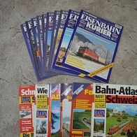 16 x Eisenbahnkurier von 1994 - Das Magazin für Eisenbahn- und Modellbahnfreunde