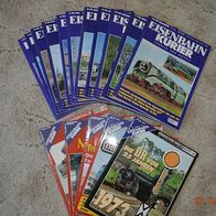 16 x Eisenbahnkurier von 1998 - Das Magazin für Eisenbahn- und Modellbahnfreunde