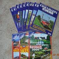 12 x Eisenbahnkurier von 2000 - Das Magazin für Eisenbahn- und Modellbahnfreunde