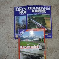 3 x Eisenbahnkurier von 2001 - Das Magazin für Eisenbahn- und Modellbahnfreunde