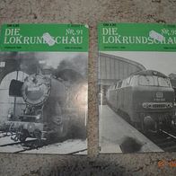 2 x Die Lokrundschau von 1984 - Das Magazin für Eisenbahn- und Modellbahnfreunde