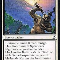 4x "Koordiniertes Sperrfeuer", Common aus "Morgenluft", ungespielt