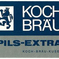 Bieretikett Koch-Bräu (Bayrische Brauerei Schuck-Jänisch) † ´76 Kusel Rheinland-Pfalz