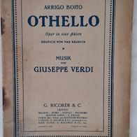 Othello / Oper von Giuseppe Verdi / Uraltes Heft (Opernführer) aus 1945 ? Megarar