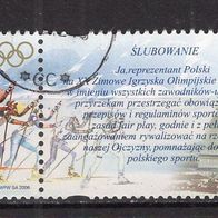 Polen 2006 Olympische Winterspiele, Turin MiNr. 4227 + Zf. gestempelt -1