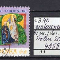 Polen 2017 Weihnachten MiNr. 4959 gestempelt