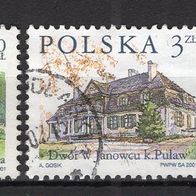 Polen 2001 Freimarken: Polnische Gutshöfe MiNr. 3881 - 3882 gestempelt -2